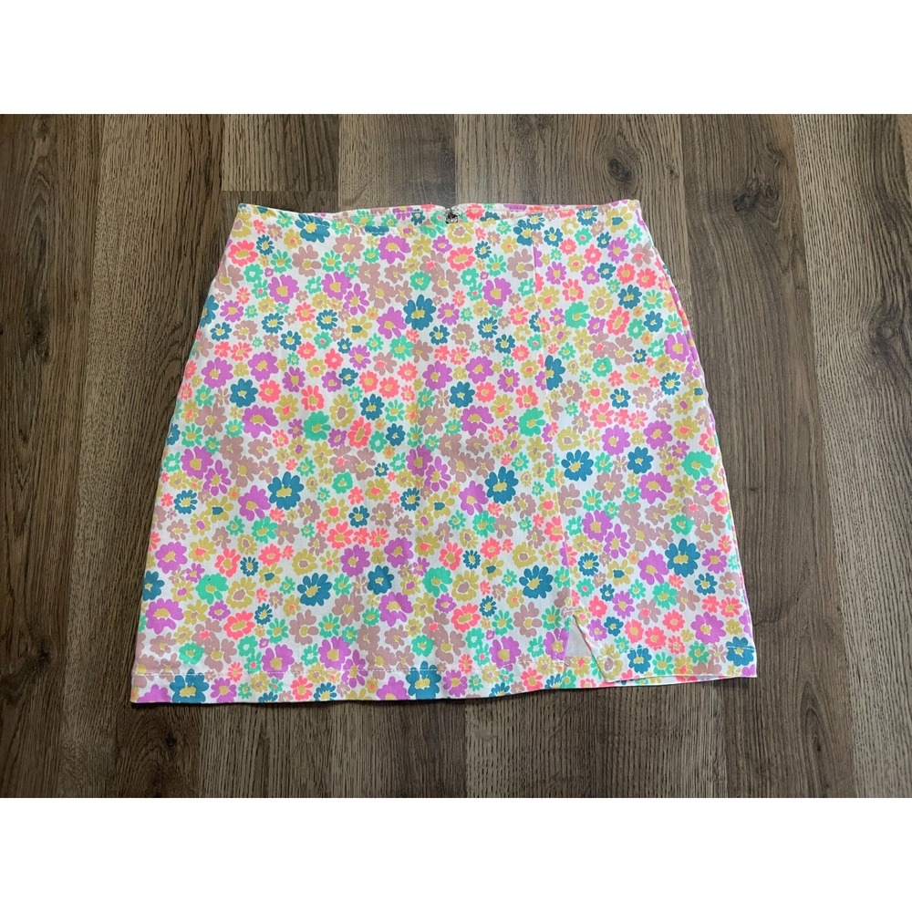 Wild Fable Skirt, Women's Size 4, Multicolor, Floral Print, Back Zip